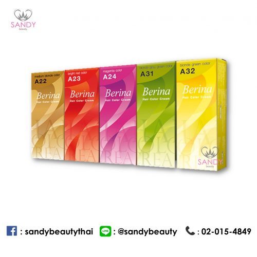 ครีมย้อมผม เบอริน่า 47 เฉดสี